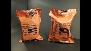 2021 HDR Humanitarian Daily Ration Menu 1 amp 2 Review 24 Hour MRE Tasting Test [upl. by Ispep504]