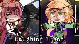 Laughing Trend  MCYT  DSMP  ftDream amp Techno Rival duo  Dreamnoblade  Gacha club [upl. by Hsirk]