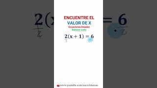 Valor de x en menos de 60 segundos maths ingeneria [upl. by Gambrell724]