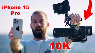 iPhone 15 Pro VS Κινηματογραφική Κάμερα RED Komodo 6K [upl. by Faso]