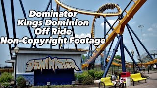 Dominator Kings Dominion Off Ride NonCopyright Footage  Coasterfury [upl. by Annaej]