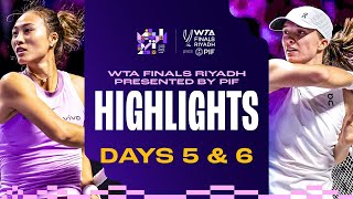 Day 5 amp Day 6 Group Stage Match Highlights in Riyadh  2024 WTA Finals [upl. by Attikram]