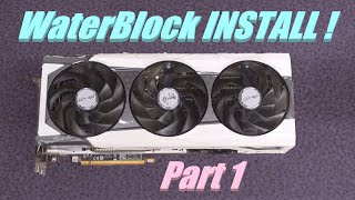 6950XT Water Block Install Part 1 Take it Apart [upl. by Nesnah]