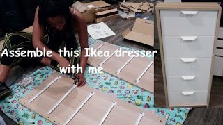 Assemble the Ikea Askvoll 5 Drawer Chest with me  List Check Done [upl. by Nepsa196]