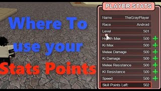 Where to add your Points Stats  Dragon Ball Z Final Stand [upl. by Ko]