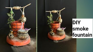 How to make backflow smoke incense burner at home using waste materialsDIY smoke fountain [upl. by Kunkle212]