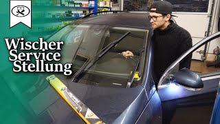 VW Volkswagen Wischer Servicestellung  Wiper service position  VitjaWolf  Tutorial  HD [upl. by Adiaroz750]