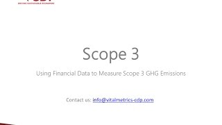 CDP Scope 3 Webinar Using Financial Data to Measure Scope 3 GHG Emissions [upl. by Samot]