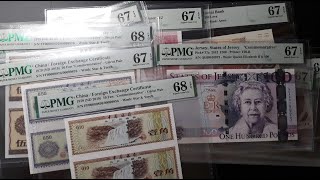 142 World Paypermoney PMG Grading Collection – Sept 26 2024 banknote pmg money [upl. by Alyak]