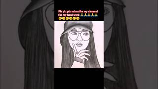 How to draw a beautiful girl step by step for beginners ❤️😍❤️😍subscribe like YTshorts sketching [upl. by Nixie]