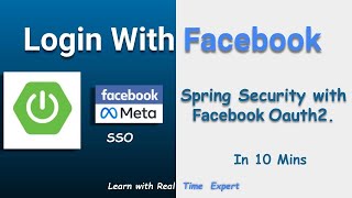 Spring Security OAuth2 Example with Facebook Oauth2  SSO [upl. by Hay]