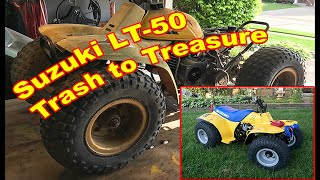 Suzuki LT50 Quad Barn Find Restoration 🛻  Motorcycling Philippines  TORINO [upl. by Sukramed]