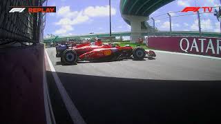 Leaked Radio Carlos Sainz And Max Verstappen After Charles Leclerc Spins Ferrari Miami Grand Prix F1 [upl. by Alexandr364]