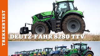 Trekkertest DeutzFahr 8280 TTV [upl. by Northway39]