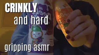 crinkly hard gripping ampgrasping objects asmr  lofi no talking 😴✨🤍 [upl. by Alyos]