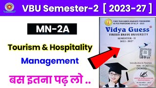 VBU SEM2 Tourism And Hospitality management  Semester 2 Minor Introduction to Tourism  vvi Ques [upl. by Faden99]