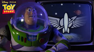 Woody Meets Buzz Lightyear  Toy Story  Freeform [upl. by Aevin676]