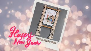 DIY Macrame Calendar Hanger Easy For Beginner  Macrame Tutorial [upl. by Narda]