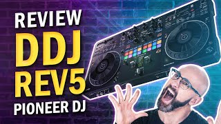 Review controlador Pioneer DJ DDJREV5 [upl. by Yatnwahs]