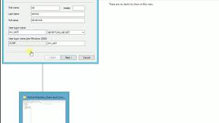 Create Service Account in Windows AD [upl. by Yenreit289]