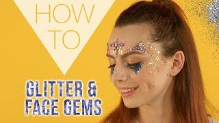 HOW TO  Glitter amp Face Gems  Festival Makeup  Superdrug [upl. by Negris]