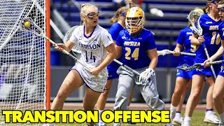 Womens Lacrosse Transition Offense [upl. by Vivyan]