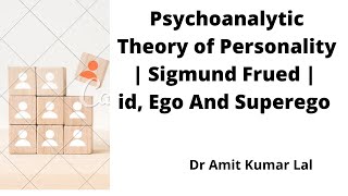 Psychoanalytic Theory of Personality  Sigmund Freud  id Ego and SuperEgo [upl. by Adnohsed]