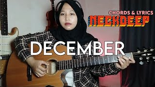 December  Neck Deep  Easy Guitar Chords with Lyrics  Guitar Play Along [upl. by Avlis]