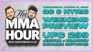 The MMA Hour Preview of UFC 299 Joshua vs Ngannou and More  Mar 6 2024 [upl. by Norok906]