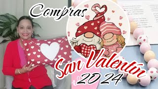 DECORACIÓN PARA SAN VALENTÍN 2024💕HAUL DE COMPRASTENDENCIAS PARA ESTE 2024Valentines ideas [upl. by Philomena]