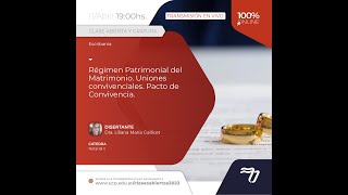 Tema Régimen Patrimonial del Matrimonio Uniones convivenciales Pacto de Convivencia [upl. by Sonitnatsnok782]