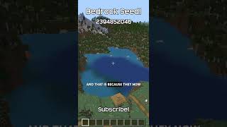 This Minecraft Bedrock Seed Has A Village With Stunning Views [upl. by Sueahccaz]