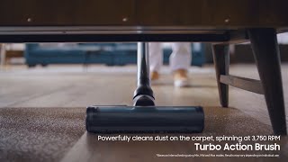 Turbo Action Brush for perfect cleaning  The new Samsung Jet™ Vacuum Cleaner [upl. by Dahsra720]