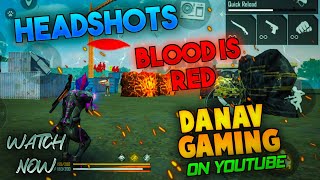 HEADSHOT KILLING MONTAGE FREE FIRE  DANAV GAMING 😈 ON YOUTUBE 🔥❤️ [upl. by Artek]