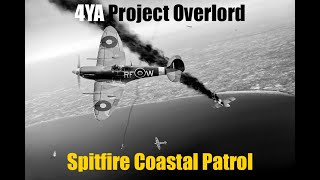 DCS World  4YA Project Overlord  Spitfire Coastal Patrol  VR Quest 3 [upl. by Amaerd]