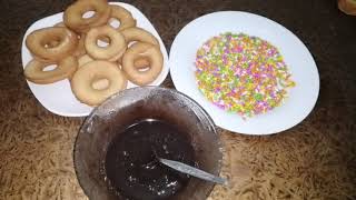 Caek dounts recipe without oven baked doughnuts cooking with maryam [upl. by Yadnus]