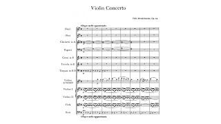 Mendelssohn Violin Concerto in E minor Op 64 with Score [upl. by Airogerg427]