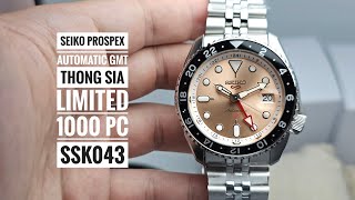 Seiko Prospex Automatic GMT Thong Sia Limited Edition 1000 Pc SSK043 [upl. by Moffit]