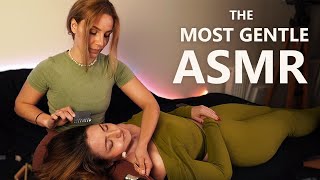 Real Person ASMR that Put an ASMRtist to SLEEP unintentionally  hair SCRATCHING hairline tracing [upl. by Assin649]