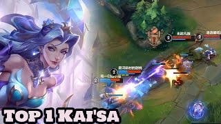 Wild Rift Kaisa Top Kaisa crystal rose skin gameplay rank [upl. by Everara]