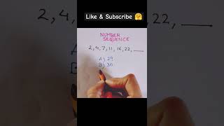 NUMBER SEQUENCE 🔢 maths mathsbyzee patterns numberseries shortsyt ytshorts shorts [upl. by Lyret]