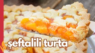 ŞEFTALİLİ TURTA TARİFİ 🍑🥧 Garantili Turta Hamuru 💯 [upl. by Enahpets]