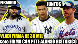 INCREIBLE SOTO 600 EN LOS NYY Y PETE ALONSO FUERA DE LOS METS VLADI JR 30 MLL FIRMA [upl. by Alf888]