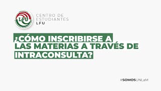 ¿Cómo inscribirse a las materias a través de Intraconsulta  UNLaM [upl. by Yuk571]