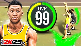 FIRST 99 OVERALL in NBA 2K25 LEGEND BADGES UNLOCKED [upl. by Hayotal]