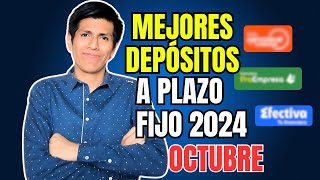 TOP 3 mejores DEPÓSITOS a plazo fijo en Perú OCTUBRE 2024  ACTUALIZADO [upl. by Asilanna]