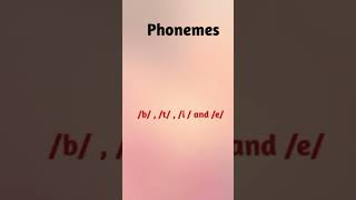 Phonemes in Linguistics Definition of phoneme english shortvideo sound [upl. by Akcirret]