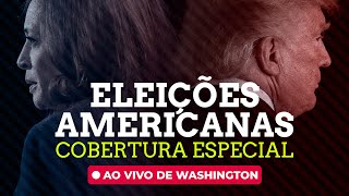 Resultado Eleições Americanas  AO VIVO de Washington Estados Unidos Donald Trump x Kamala Harris [upl. by Wernher]