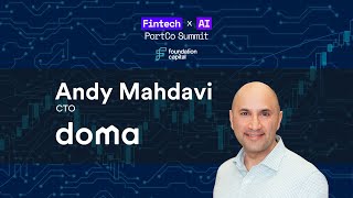 Lessons from an Early AI x Fintech Pioneer  Doma  Andy Mahdavi [upl. by Aleekahs832]