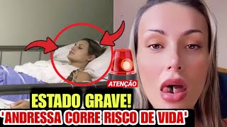 URGENTE APÓS BIFURCAÇÃO NA LÍNGUA ANDRESSA URACH TEM GRAVE INFECÇÃO E ESTADO DE SAÚDE É GRAVE [upl. by Davy]